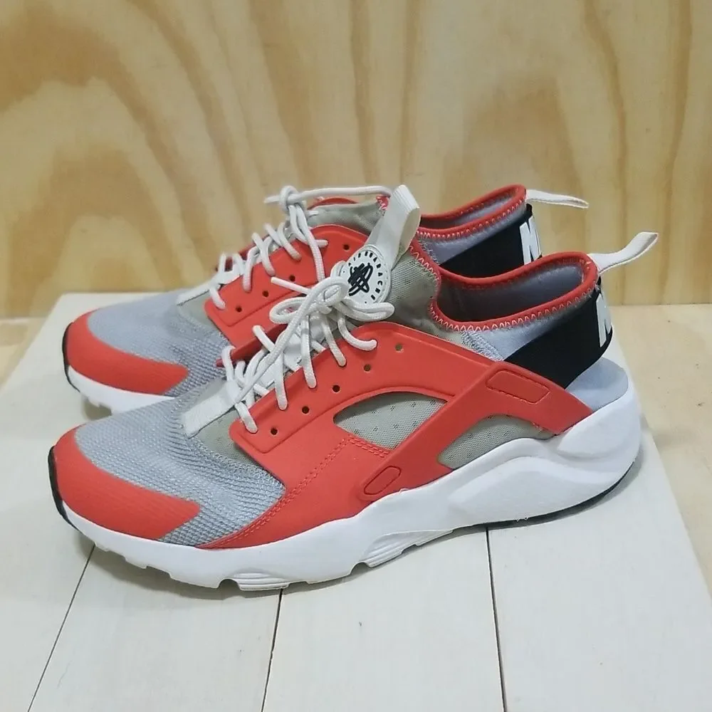 Nike Air Huarache Run Ultra  Max Orange Wolf Grey DS Mens Sz 7 1/2,Wmn's Sz 9